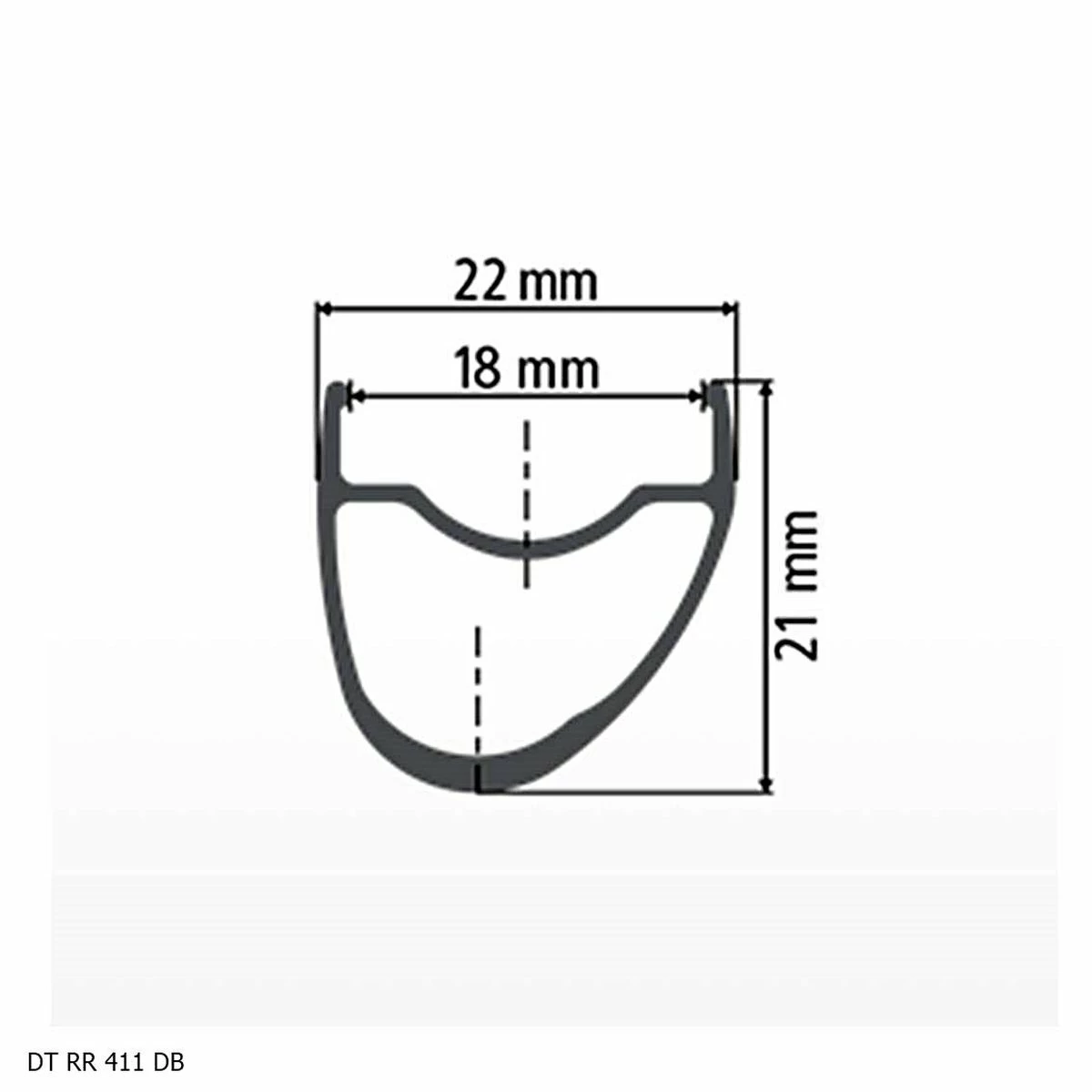Dt-swiss Felge DT Swiss RR 411 DB, Ca. 410 Gramm - Image 2