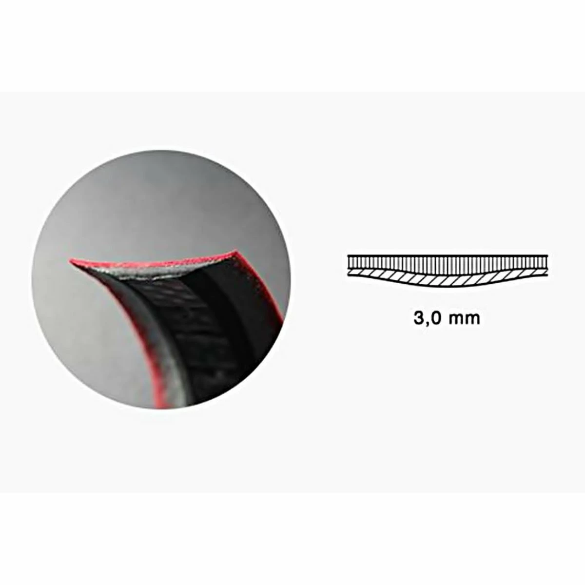 Lenkerband Fizik Bar Tape Tempo Bondcush, Rot, Soft Touch, Microtex Bondcush Soft - 3 Mm - Image 3