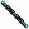 KMC Kette X-11 SL DLC Super Light, Schwarz-Celeste, 11-fach, Diamond-Like-Coating