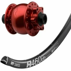 Laufrad Mit Nabendynamo Son 28/15 Disc 6-Loch, Rot