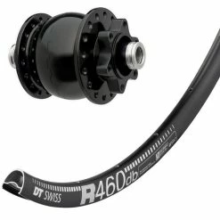 Laufrad Mit Nabendynamo Son 28/12 Disc, 24 Loch, 6-Loch Disc, Schwarz