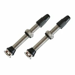 MaXalami FiveWay Tubeless Ventil Silber, SV, 40mm, 2er Set