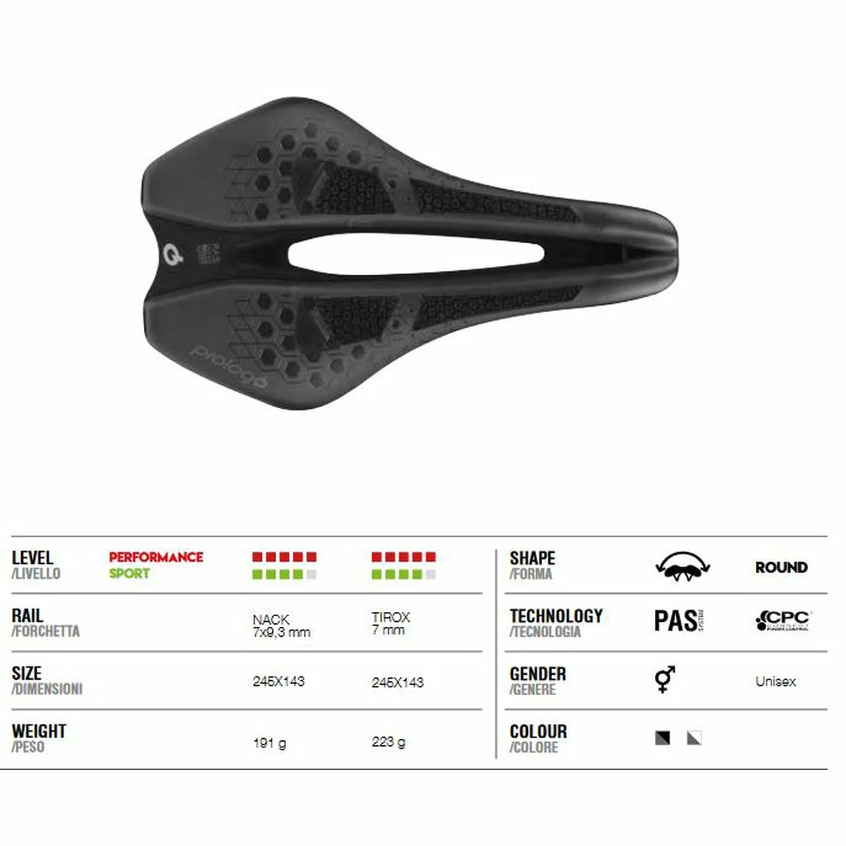 Sattel Prologo DIMENSION TRI CPC Nack 143 Mm, Triathlon - Image 3