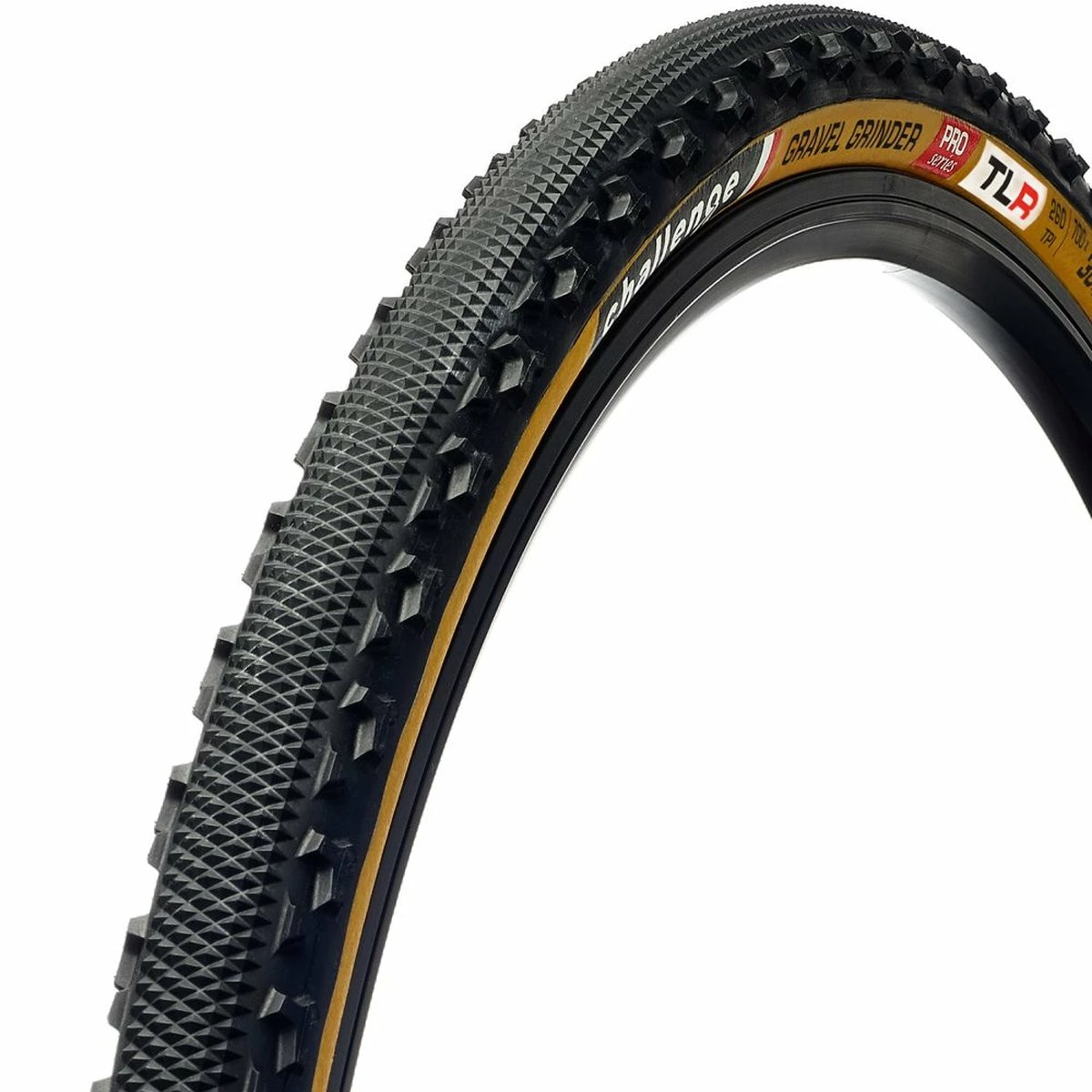 Reifen Challenge Gravel Grinder Pro Handmade TLR Clincher, 36-622, Schwarz/Braun