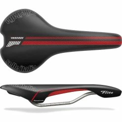 Sattel Selle Italia FLITE, Schwarz/Rot, Ca. 220 Gramm