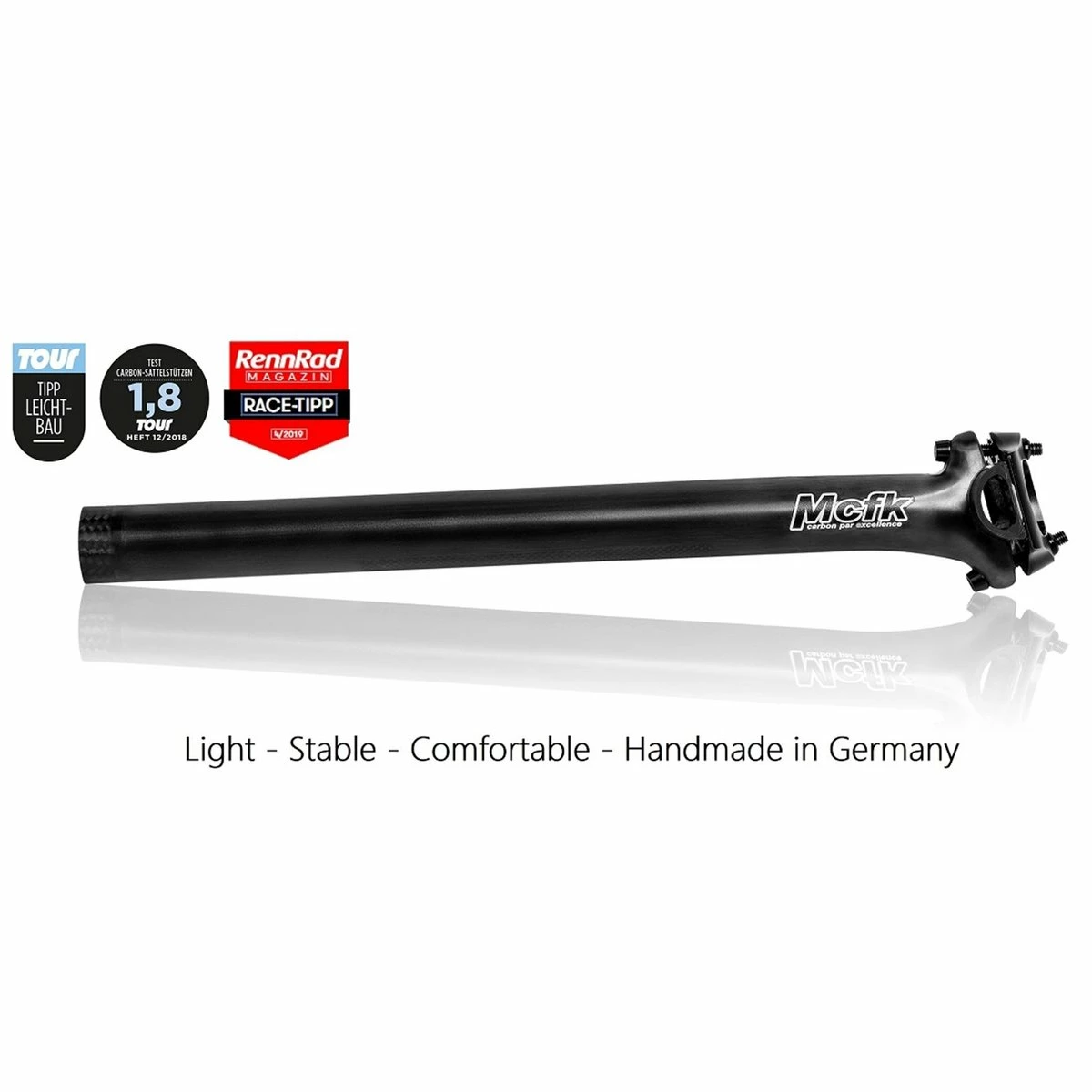 Sattelstütze MCFK, Ab 115 Gramm