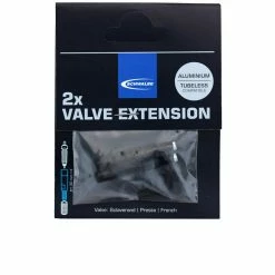 Schwalbe Ventilverlängerung, Alu, SV, 2er Set, 30 Mm Länge, Für Tubeless-Ventil