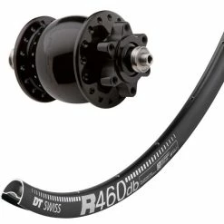 Laufrad Mit Nabendynamo Son 28 Disc 6-Loch, Schwarz, Schnellspanner