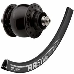 Laufrad Mit Nabendynamo Son 28 Disc Centerlock, Schwarz, Schnellspanner