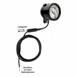 SON 'Edelux II' Scheinwerfer, Schwarz, Mit Abzweigdose