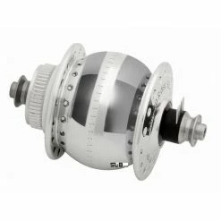 Nabendynamo SondeLux Centerlock Disc, Silber, Schnellspanner, Ca. 390 Gramm