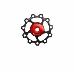 SunRace Schaltungsrädchen Ceramic, 11 T, Schwarz/Rot, Ceramic Cartridge Bearing