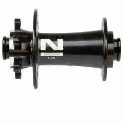 Vorderradnabe Novatec Disk Superlight, 12 X 100 Mm, 24 Loch, Schwarz